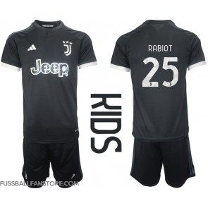 Juventus Adrien Rabiot #25 Replik 3rd trikot Kinder 2023-24 Kurzarm (+ Kurze Hosen)